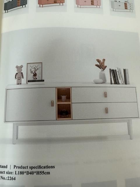DKD Home Decor Mesa de Centro Blanca con 2 Cajones
