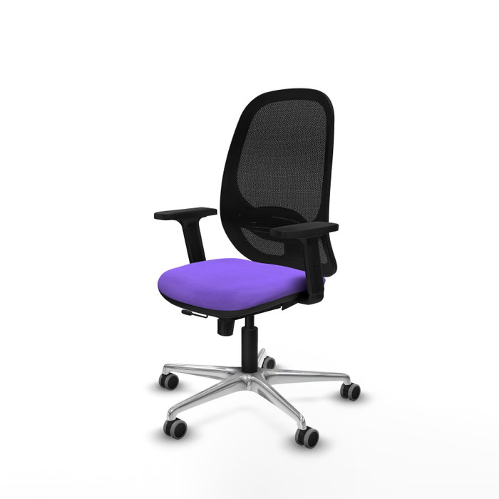 PIQUERAS Y CRESPO Silla de oficina Cilanco con mecanismo Sincro/Traslack, lila y negro PIQUERAS Y CRESPO Silla de oficina Cilanco con mecanismo Sincro/Traslack, lila y negro