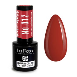La Rosa Esmalte Semipermanente UV/LED Creme Nº 012 Rojo Intenso