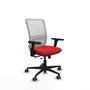 PIQUERAS Y CRESPO Silla de oficina Haches Rojo/Blanco con mecanismo Sincro/Traslack