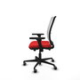 PIQUERAS Y CRESPO Silla de oficina Haches Rojo/Blanco con mecanismo Sincro/Traslack