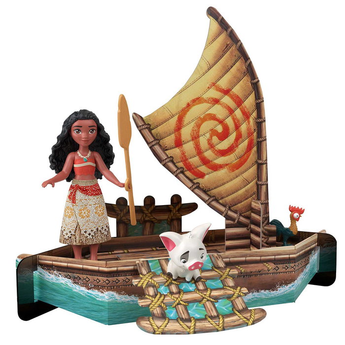 Mattel Disney Princess Vaiana Hpg71 Mini Libro de Cuentos - Set de Juego de Figuras con Vaiana, Maui, Tala, Tui, Pua y Heihei para Niños +3 Años Mattel Disney Princess Vaiana Hpg71 Mini Libro de Cuentos - Set de Juego de Figuras con Vaiana, Maui, Tala, Tui, Pua y Heihei para Niños +3 Años