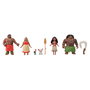 Mattel Disney Princess Vaiana Hpg71 Mini Libro de Cuentos - Set de Juego de Figuras con Vaiana, Maui, Tala, Tui, Pua y Heihei para Niños +3 Años