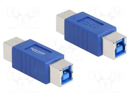 DeLOCK 67228 Adaptador USB Type-B a USB Type-B Macho Azul