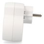 EDM Adaptador de enchufe 2 tomas Schuko 2P+T con 2 puertos USB (A+C) 5V/2.1A, 3680W máximo, blanco - 112 x 39.5 x 80 mm
