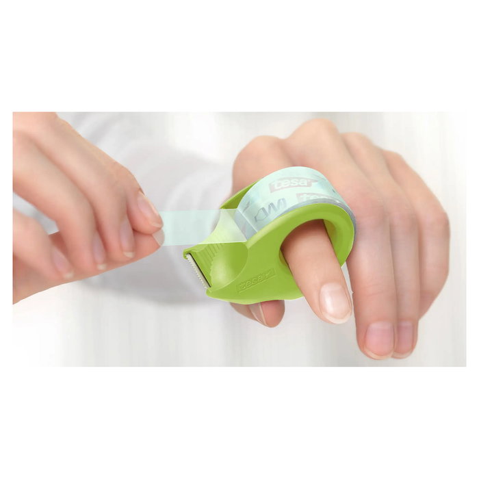 Tesa Eco+Crystal 59036-00000-00 - Cinta de embalaje de PET, 19 mm x 33 m, transparente, adhesiva