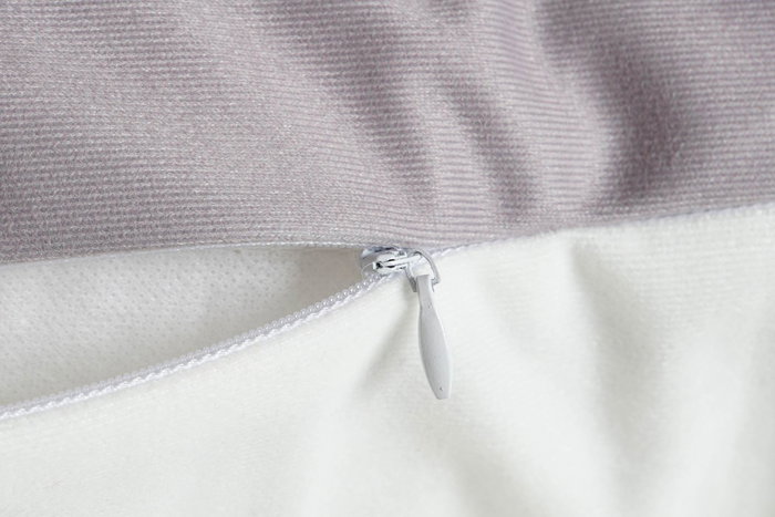 DKD Home Decor Funda Cojin Navidad Alpina Gris Blanco 45x45cm Cremallera Poliester 4 Unidades