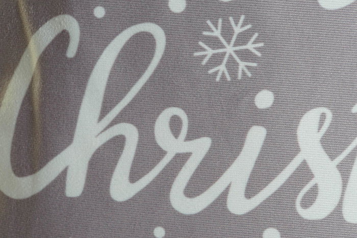 DKD Home Decor Funda Cojin Navidad Alpina Gris Blanco 45x45cm Cremallera Poliester 4 Unidades