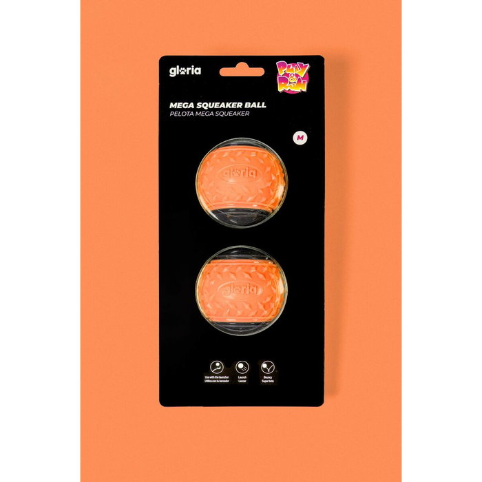 Pelota para Mascotas Gloria PLAY AND RUN Naranja TPR M 6,35 cm 2 Unidades Pelota para Mascotas Gloria PLAY AND RUN Naranja TPR M 6,35 cm 2 Unidades