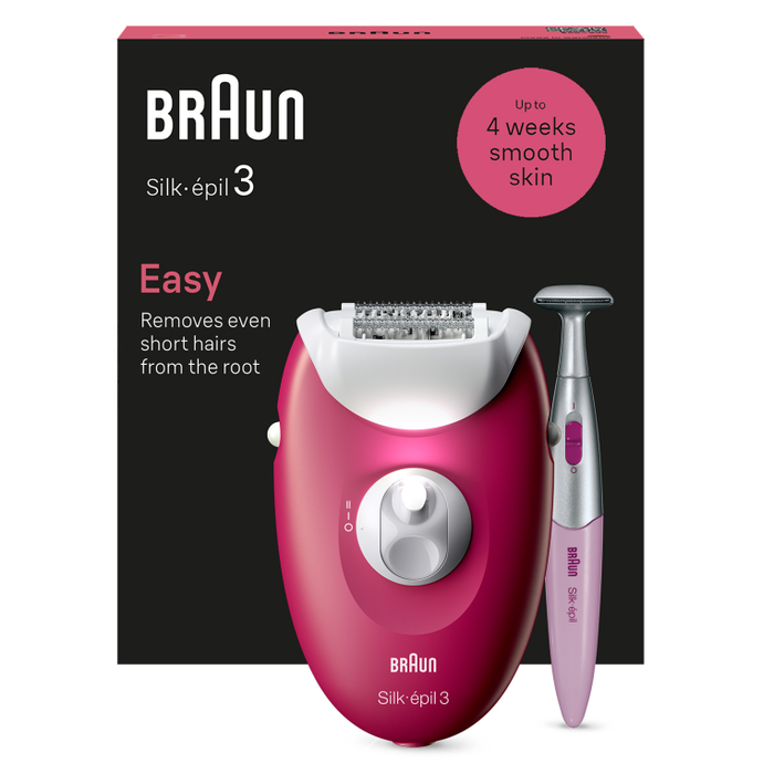 Braun Silk-epil 3 3-202, Epilador con 20 Pinzas en Color Fruta del Bosque Braun Silk-epil 3 3-202, Epilador con 20 Pinzas en Color Fruta del Bosque