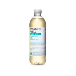 VITAMIN WELL Bebida Vitaminada Refresh Limon-Kiwi 500 Ml con Vitaminas B12, C, E, Zinc para el Sistema Inmunitario y la Energía