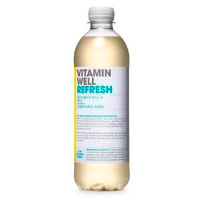 VITAMIN WELL Bebida Vitaminada Refresh Limon-Kiwi 500 Ml con Vitaminas B12, C, E, Zinc para el Sistema Inmunitario y la Energía VITAMIN WELL Bebida Vitaminada Refresh Limon-Kiwi 500 Ml con Vitaminas B12, C, E, Zinc para el Sistema Inmunitario y la Energía