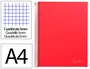 Liderpapel Cuaderno Espiral A4 Micro Jolly Tapa Forrada 140 Hojas Cuadro 5mm Rojo