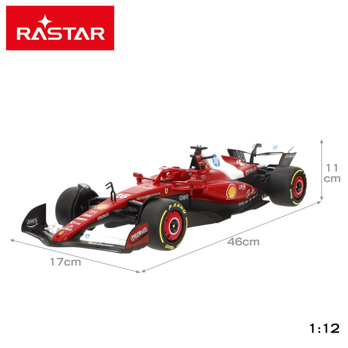RASTAR Coche RC F1 2025 F escala 1:12