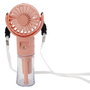 Thulos TH-MFN-01 Mini ventilador portátil con nebulizador Rosa, 4 velocidades, depósito 20ml, ligero y compacto