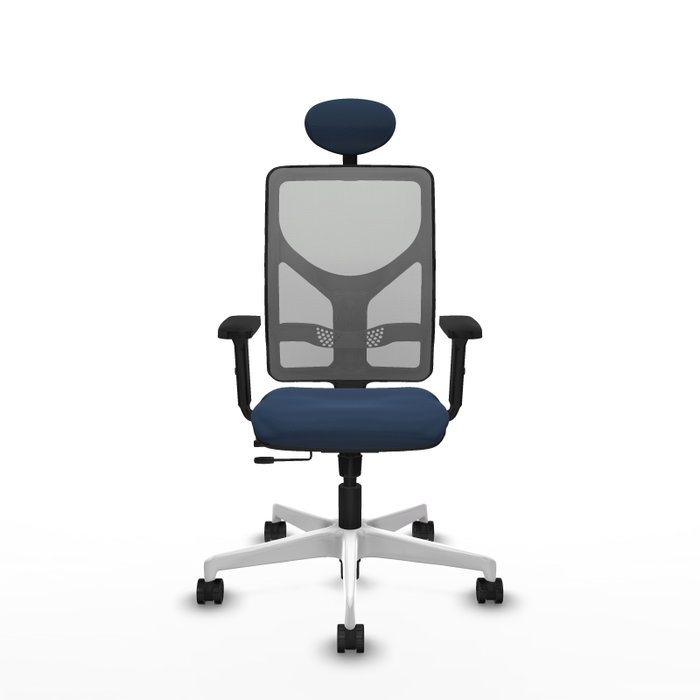 PIQUERAS Y CRESPO Silla de oficina Motilla Azul marino y Gris PIQUERAS Y CRESPO Silla de oficina Motilla Azul marino y Gris
