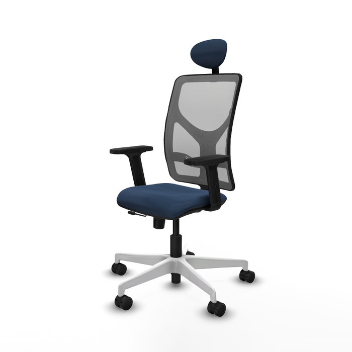PIQUERAS Y CRESPO Silla de oficina Motilla Azul marino y Gris PIQUERAS Y CRESPO Silla de oficina Motilla Azul marino y Gris