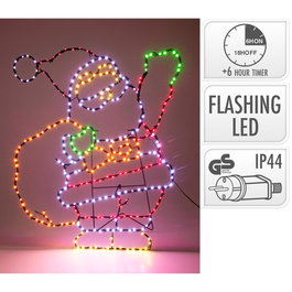 Basics Figura LED Santa Claus 70 cm con 321 LED