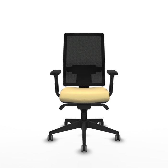 PIQUERAS Y CRESPO Silla de oficina Horna con Mecanismo Sincro, Crema y Negro PIQUERAS Y CRESPO Silla de oficina Horna con Mecanismo Sincro, Crema y Negro