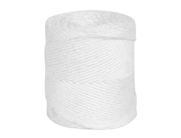 Liderpapel Cuerda de Rafia de Polipropileno Blanca, Rollo de 600 Metros, Muy Resistente, 700 g