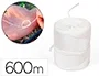 Liderpapel Cuerda de Rafia de Polipropileno Blanca, Rollo de 600 Metros, Muy Resistente, 700 g