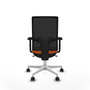 PIQUERAS Y CRESPO Silla de oficina Horna Naranja y Negro
