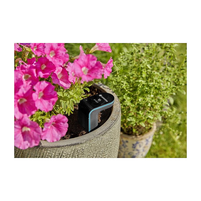 GARDENA Smart Sensor de Temperatura y Humedad para Exterior, Inalámbrico, Rango -1°C a 50°C y 0-100%