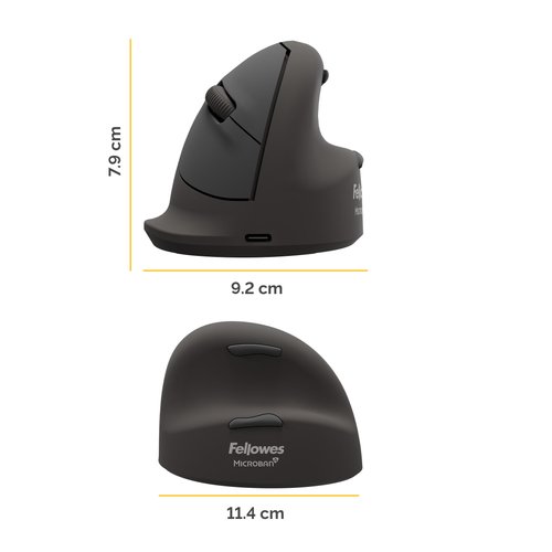 Fellowes Breyta Plus+ Ratón Vertical Ergonómico para Diestros Fellowes Breyta Plus+ Ratón Vertical Ergonómico para Diestros