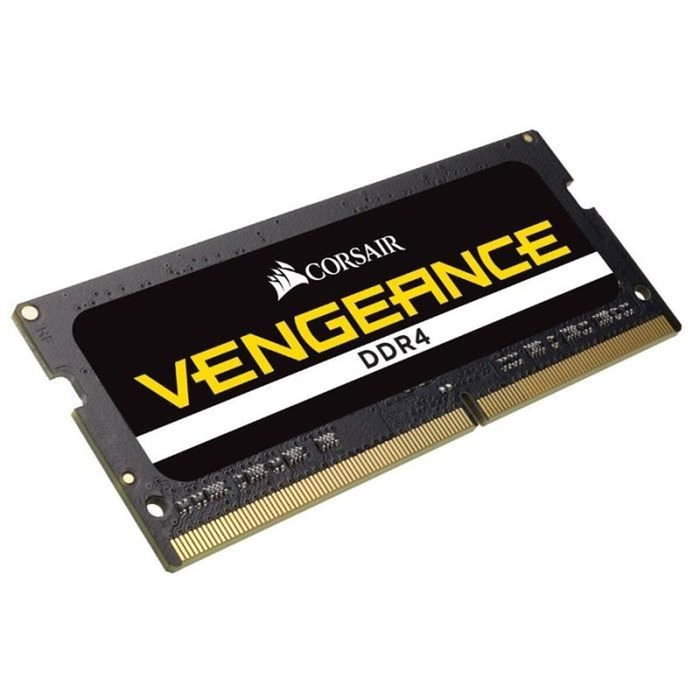 Corsair Vengeance 16GB DDR4 SODIMM 2400MHz CL16 CMSX16GX4M1A2400C16 Negro Corsair Vengeance 16GB DDR4 SODIMM 2400MHz CL16 CMSX16GX4M1A2400C16 Negro