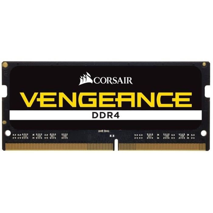 Corsair Vengeance 16GB DDR4 SODIMM 2400MHz CL16 CMSX16GX4M1A2400C16 Negro Corsair Vengeance 16GB DDR4 SODIMM 2400MHz CL16 CMSX16GX4M1A2400C16 Negro
