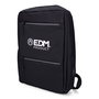Edm Mochila de Oficina Negra para Portátil con Conexión USB 32x42x12cm