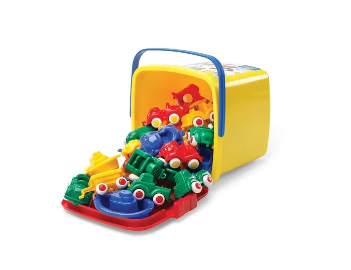 Vikingtoys Juego de 30 Mini Vehículos Surtidos de 7 cm