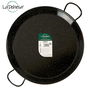 La Dehesa Paellera Esmaltada Negro Acero Esmaltado 42 cm (base 36 cm) 10 Raciones Apto Gas Horno Leña (Set de 6)