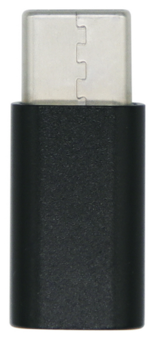 Aisens Mini Adaptador USB-C Macho a Micro-USB Hembra 2.0 Negro