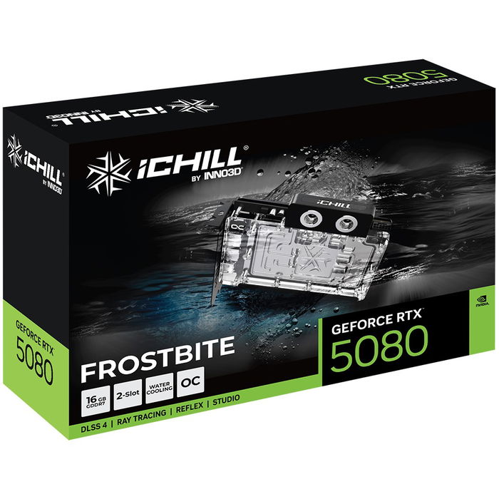 Inno3D GeForce RTX 5080 iChill Frostbite 16GB GDDR7 - Tarjeta Gráfica