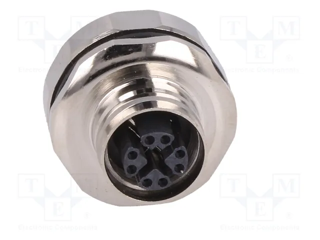 HARTING Conector M12 Hembra 8 Pines PoE Cat 6a Recto