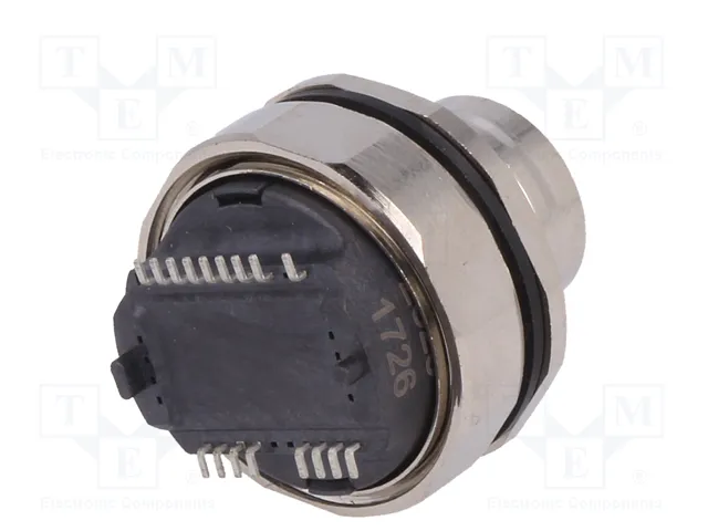 HARTING Conector M12 Hembra 8 Pines PoE Cat 6a Recto