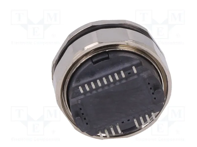 HARTING Conector M12 Hembra 8 Pines PoE Cat 6a Recto