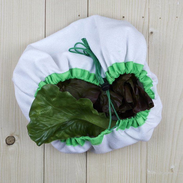Cook Concept Bolsa para Lechuga, Centrifugadora de Microfibra, Reutilizable, Lavable, Absorbente, 45x0.3 cm