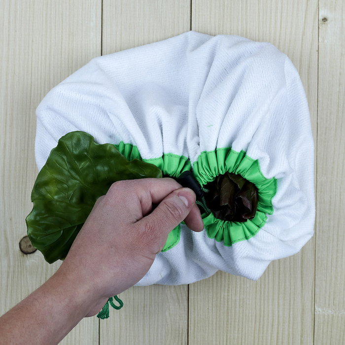 Cook Concept Bolsa para Lechuga, Centrifugadora de Microfibra, Reutilizable, Lavable, Absorbente, 45x0.3 cm