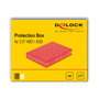 DeLOCK Caja de protección para 2.5'' HDD/SSD Rojo 18370