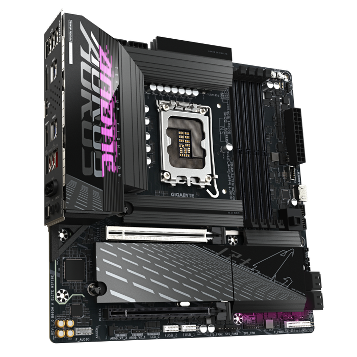 GIGABYTE B860M AORUS ELITE WIFI6E Placa Base Intel B860 LGA 1851 DDR5 Micro ATX