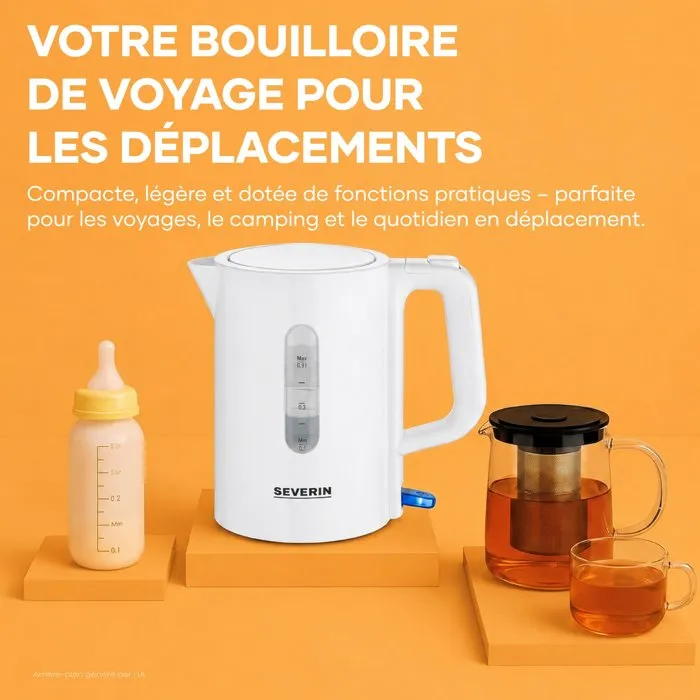 Severin WK3462 Hervidor de viaje 0,5 L Blanco Severin WK3462 Hervidor de viaje 0,5 L Blanco