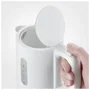Severin WK3462 Hervidor de viaje 0,5 L Blanco, libre de BPA con 2 tazas y 2 cucharas
