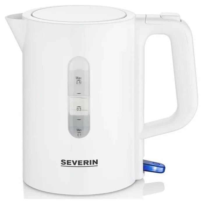 Severin WK3462 Hervidor de viaje 0,5 L Blanco, libre de BPA con 2 tazas y 2 cucharas Severin WK3462 Hervidor de viaje 0,5 L Blanco, libre de BPA con 2 tazas y 2 cucharas