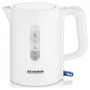 Severin WK3462 Hervidor de viaje 0,5 L Blanco, libre de BPA con 2 tazas y 2 cucharas