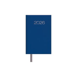 DOHE Agenda Anual 2026 Lisboa Cosida Tapa Extra Polipiel Azul 85x130mm