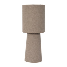 Home Deco Factory Lámpara Bouclé Taupé H.38 cm