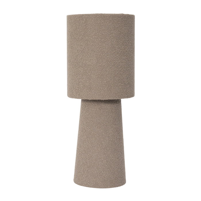 Home Deco Factory Lámpara Bouclé Taupé H.38 cm Home Deco Factory Lámpara Bouclé Taupé H.38 cm