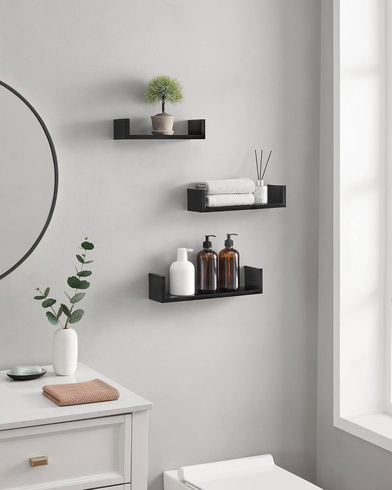 Moblekit Set de 3 Estantes ISAR Negro